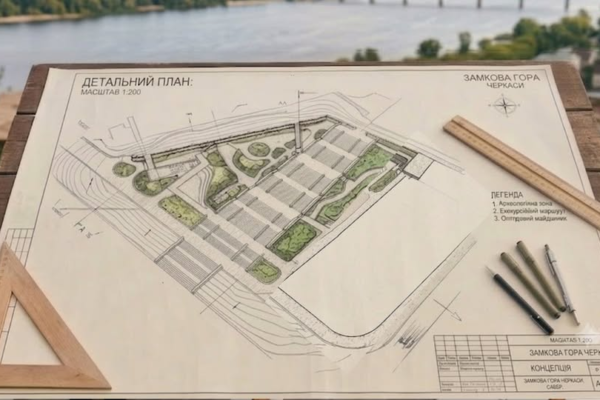 У Черкасах планують створити у сквер на Замковому Узвозі: Містян закликають подавати ідеї