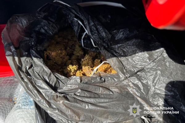 У Черкасах поліція затримала 63-річного водія, який сам зізнався, що перевозить 2,5 кг наркотиків