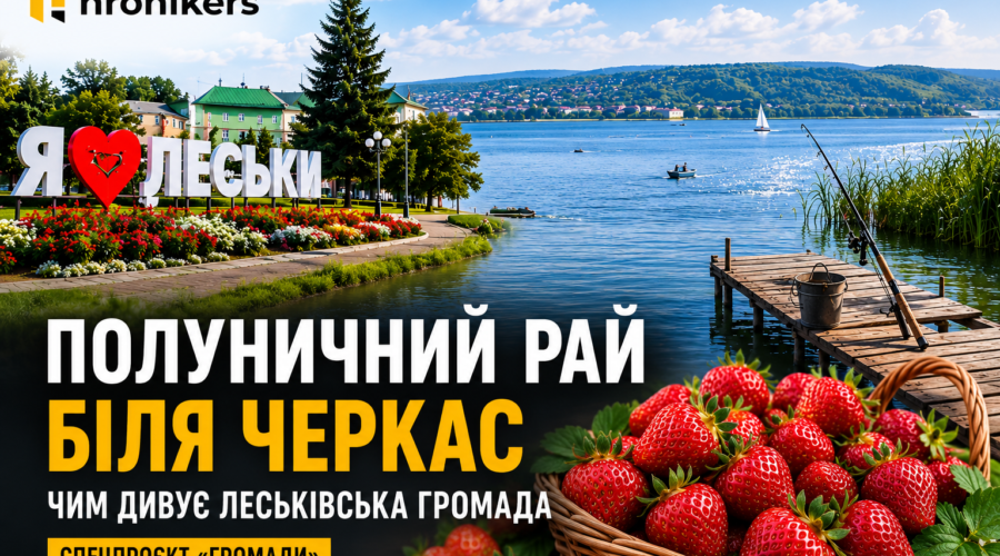 Леськівська громада біля Черкас — полуничний рай та Черкаське море