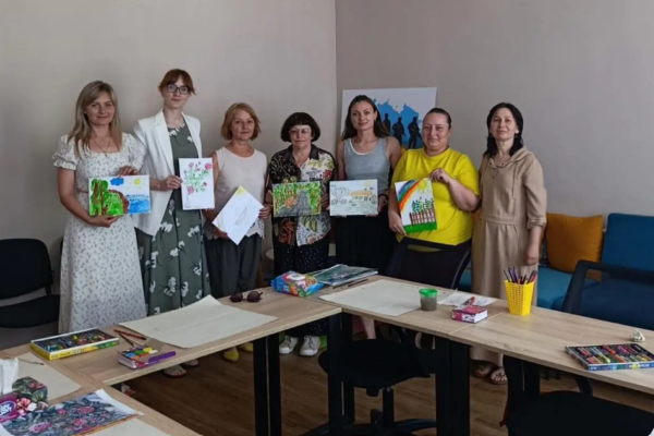У Ветеранському просторі Черкас провели арттерапію для родин військових