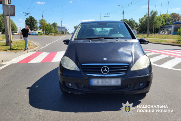 80-річний водій наїхав на жінку на переході у Черкасах