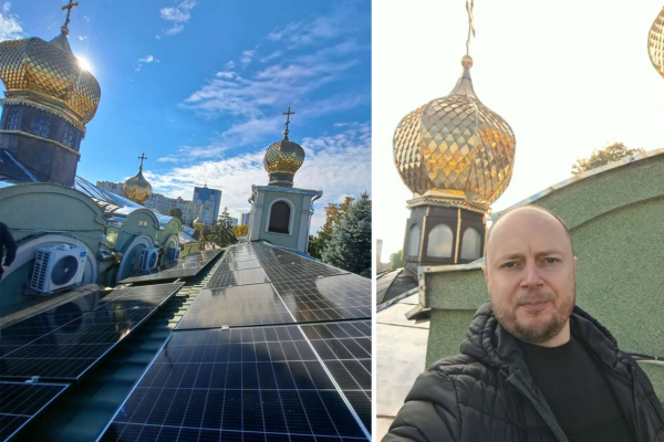 Свято-Троїцький собор у Черкасах готують до відключень світла за допомогою сонячних панелей